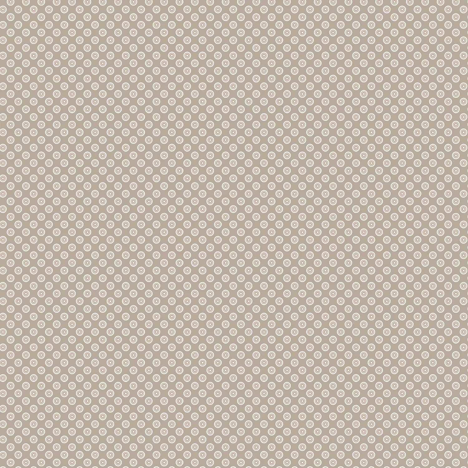 Tela algodón 100% fondo beige y topos crudos — imagen 1